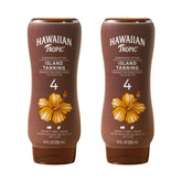 Hawaiian Tropic Island Tanning Lotion bottle pour for fast absorption and hydration