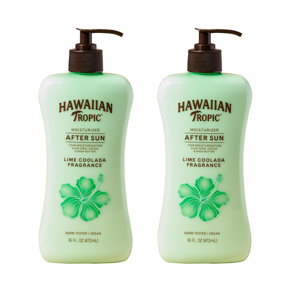 Hawaiian Tropic Lime Coolada pos-sol, botella frontal, hidrata tras el sol.