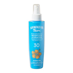 Hawaiian Tropic Niebla corporal SPF30, aplicacion suave y refrescante.