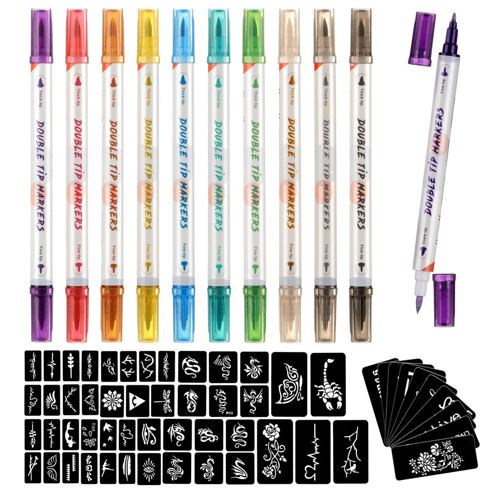 HAWINK tattoo markers on skin for vibrant temporary art that washes off with soap and water