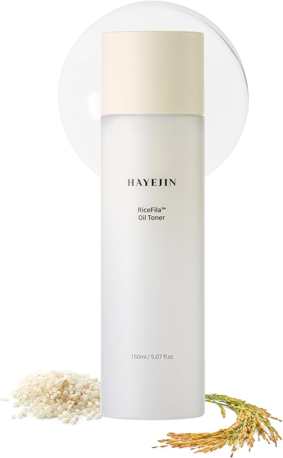 HAYEJIN RiceFila Toner, botella-vertido: sensación suave al verter y mayor hidratación.