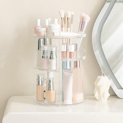 HBlife adjustable cosmetic display case adapts to tall bottles and bulky items