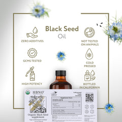 HBNO Semillas Nigella Sativa de Turquía como ingrediente natural para cuidado diario.
