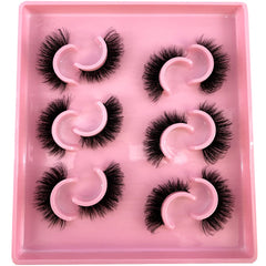 HBZGTLAD textured pattern lashes accent eyes with seductive smoky vibe.
