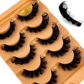 HBZGTLAD Cat Eye Eyelashes 3D natural with D curl for voluminous daily glamour.