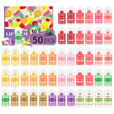 Bálsamo labial HCKLM 50 unidades con sabores variados para hidratación diaria.