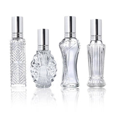 H&D Hyaline & Dora vintage four-pack bottles with classic glass design.