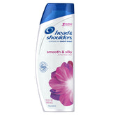Head & Shoulders Smooth & Silky: botella de champú lista para uso diario y sin caspa.