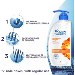 Head & Shoulders, primer plano del cuero cabelludo mostrando limpieza
