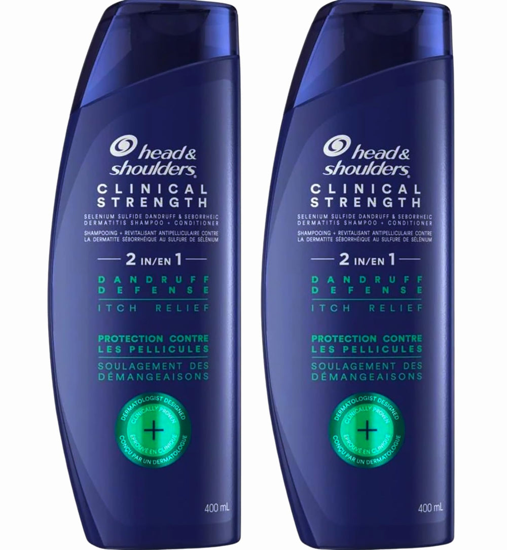 Head & Shoulders, vista de botella, defensa contra la caspa para uso diario.