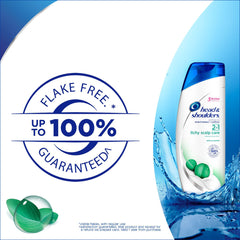 Head & Shoulders 2-in-1 foam lather delivering soothing cleanse and lightweight conditioning.