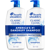 Head & Shoulders Classic Clean bottle front for daily use and flake relief.