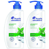Head & Shoulders Cool Menthol shampoo pump bottle front view, refreshing scalp cleanse