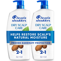 Head & Shoulders Dry Scalp Care 2in1 bottle for daily dandruff relief.
