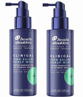 Head & Shoulders Itch Relief Scalp Mist bottle close-up for quick scalp comfort.