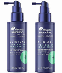 Head & Shoulders Itch Relief Scalp Mist bottle close-up for quick scalp comfort.