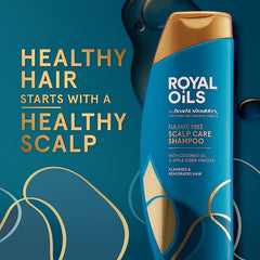 Head & Shoulders Royal Oils bottle featuring apple cider vinegar, supporting scalp balance.