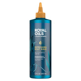 Head and Shoulders Royal Oils Root Rinse bottle on bathroom shelf for scalp refreshment