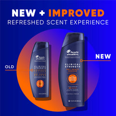 Head & Shoulders shampoo etiqueta en primer plano, protección máxima contra la caspa