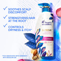 Head & Shoulders Supreme argan oil essence bottle highlights nourishing moisture