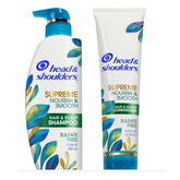 Head & Shoulders Supreme Nourish & Smooth champú, botella, para cabello más suave.