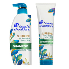 Head & Shoulders Supreme Nourish & Smooth champú, botella, para cabello más suave.