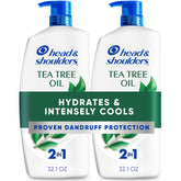 Head & Shoulders Tea Tree Oil 2in1 twin pack front view for refreshing scalp