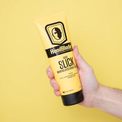 HeadBlade HeadSlick razor-glide highlight for effortless pass over scalp.
