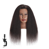Headwinn Traininghead with 16-inch real hair in black for versatile practice.