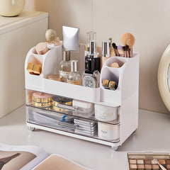 Heaime skincare storage with top compartment accommodates tall bottles