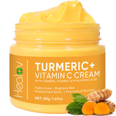 Healov crema de curcuma rostro y cuerpo: iluminación suave y tono uniforme