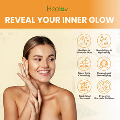 Healov Kojic Acid Cream neck area for even tone