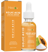 Healov Kojico Serum: botella elegante para uso diario que ilumina tono de piel.