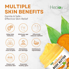 Healov Turmeric Face Cream with raw turmeric powder supports natural skin brightness.