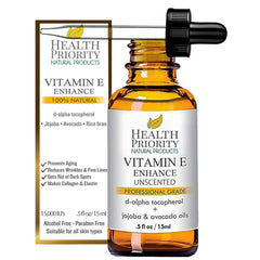 Health Priority Natural Products Aceite de Vitamina E: botella con gotero para rostro