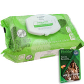 Healthy Surplus Equate toallitas exfoliantes húmedas, empaque compacto para uso diario.