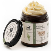 Hearth and Homestead whipped tallow balm jar shown for deep hydration.