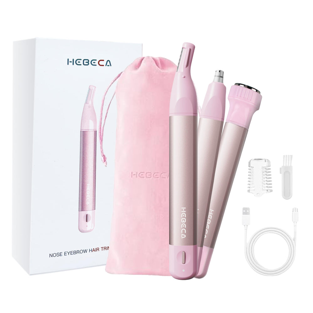 HEBECA nose hair trimmer with metal body for precise, comfortable grooming.