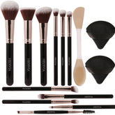 HEDIVIA 14-piece makeup brush set for cohesive, pro-style results.