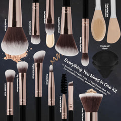 HEDIVIA concealer brush helps precise coverage and blending.