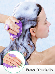 HEETA evenly distributes shampoo and oils for better absorption and scalp balance.