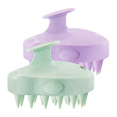 HEETA scalp massager two-pack purple and green for easy scalp care
