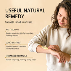 Heidelux Aura Naturals balm visibly nourishes skin with olive oil in use.