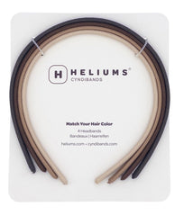 Heliums banda delgada 8mm en marrón oscuro, comodidad diaria.