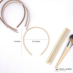 Heliums textura mate en tela que se mezcla con el cabello.