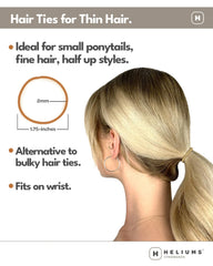 Ponytail con elásticos Heliums, sujeción estable sin tirar
