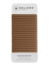 Heliums Lazos de Pelo Sin Costuras marrón claro 6mm, sujeción suave para cabello fino.