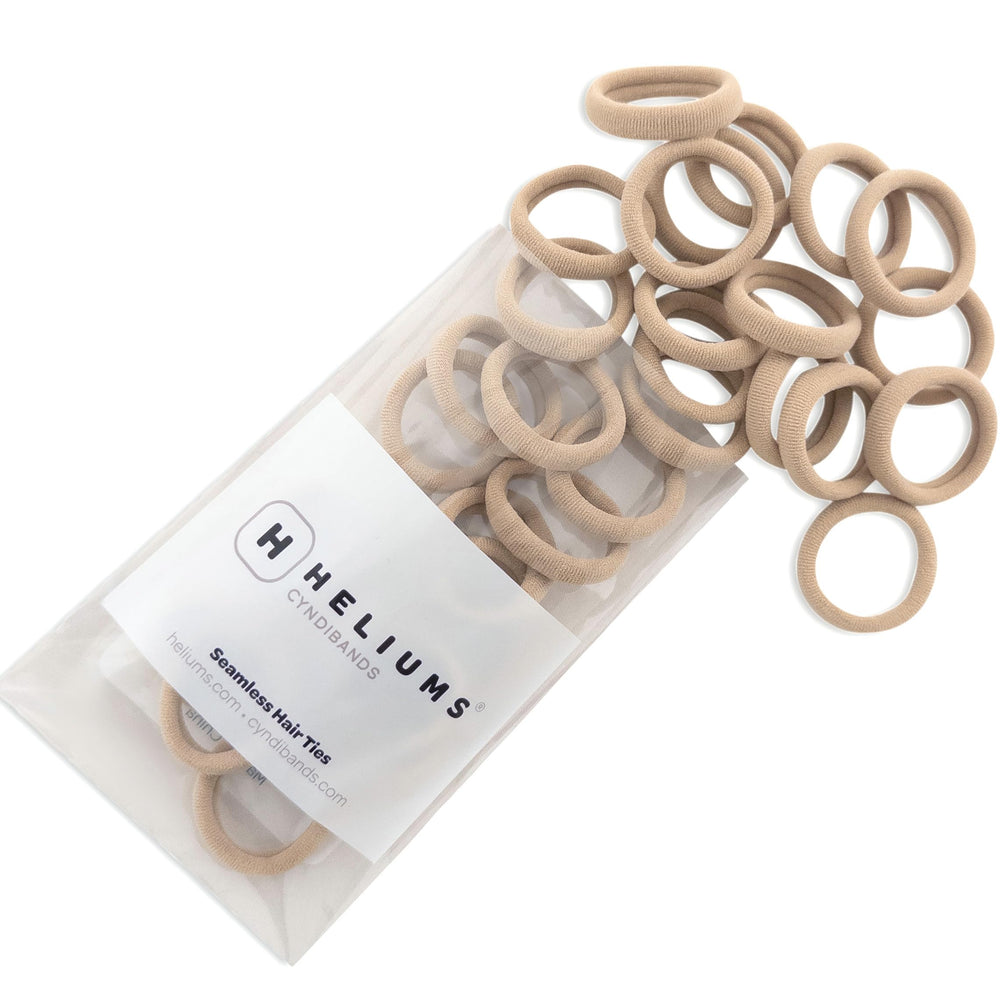 Heliums: ligas de pelo pequeñas de una pulgada con agarre suave para uso diario