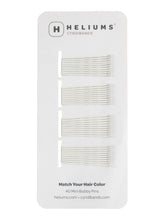 Pinzas mini Heliums blancas de 1,5 pulgadas para cabello fino.