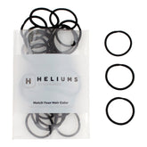 Heliums small black hair ties for secure 1-inch ponytails with 48-count pack